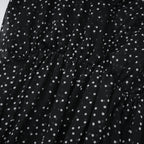 Yvette puantiye maksi elbise