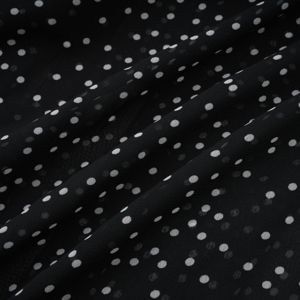 Yvette puantiye maksi elbise