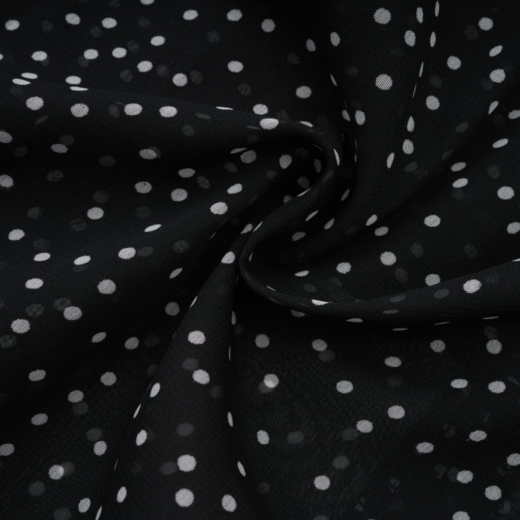 Yvette puantiye maksi elbise