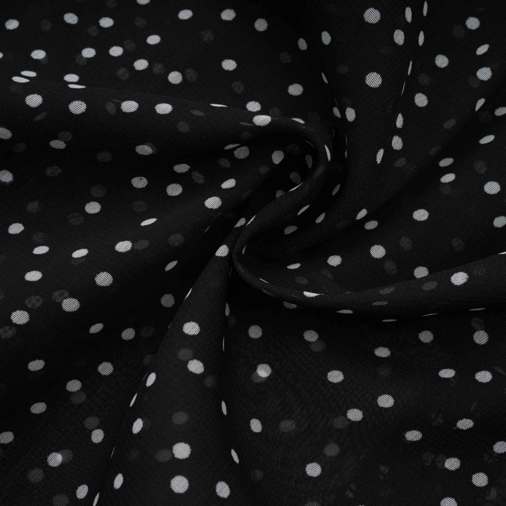 Yvette puantiye maksi elbise