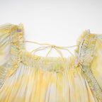 Fabienne fırfır midi elbise