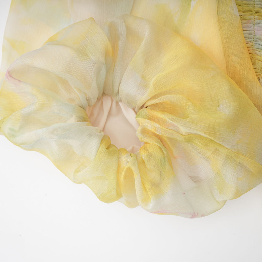 Fabienne fırfır midi elbise