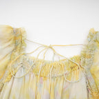 Fabienne fırfır midi elbise