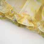 Fabienne fırfır midi elbise