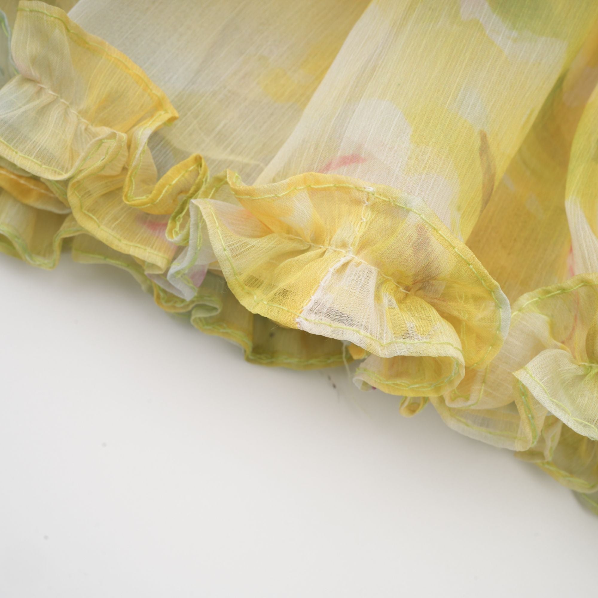 Fabienne fırfır midi elbise