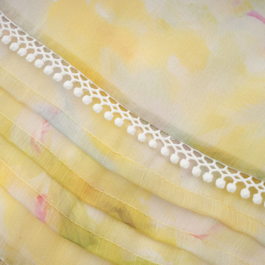 Fabienne fırfır midi elbise