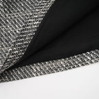 Nadège sahte çiçek detaylı kolsuz mini elbise