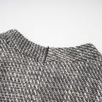 Nadège sahte çiçek detaylı kolsuz mini elbise