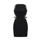 Lila kristal mini elbise