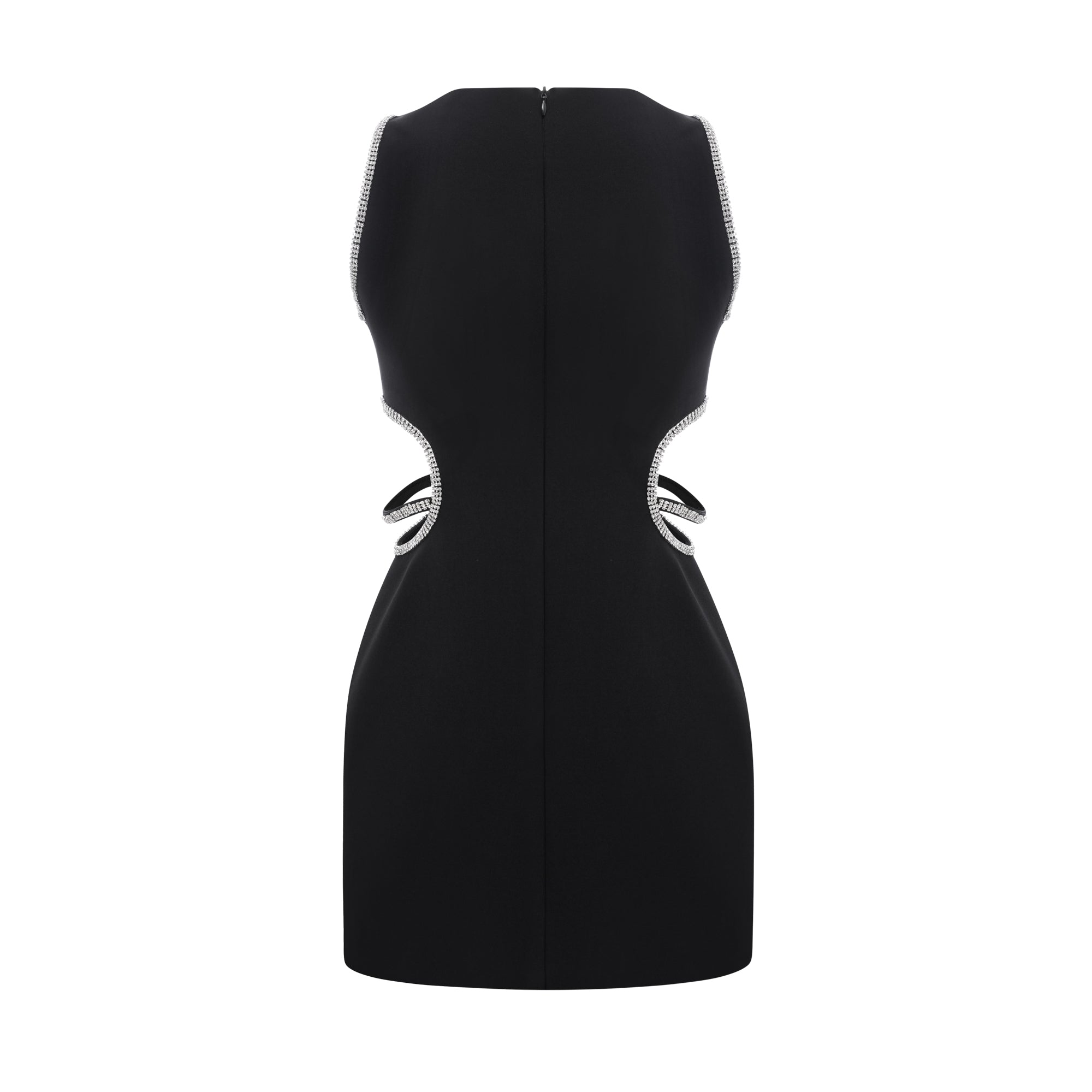 Lila kristal mini elbise