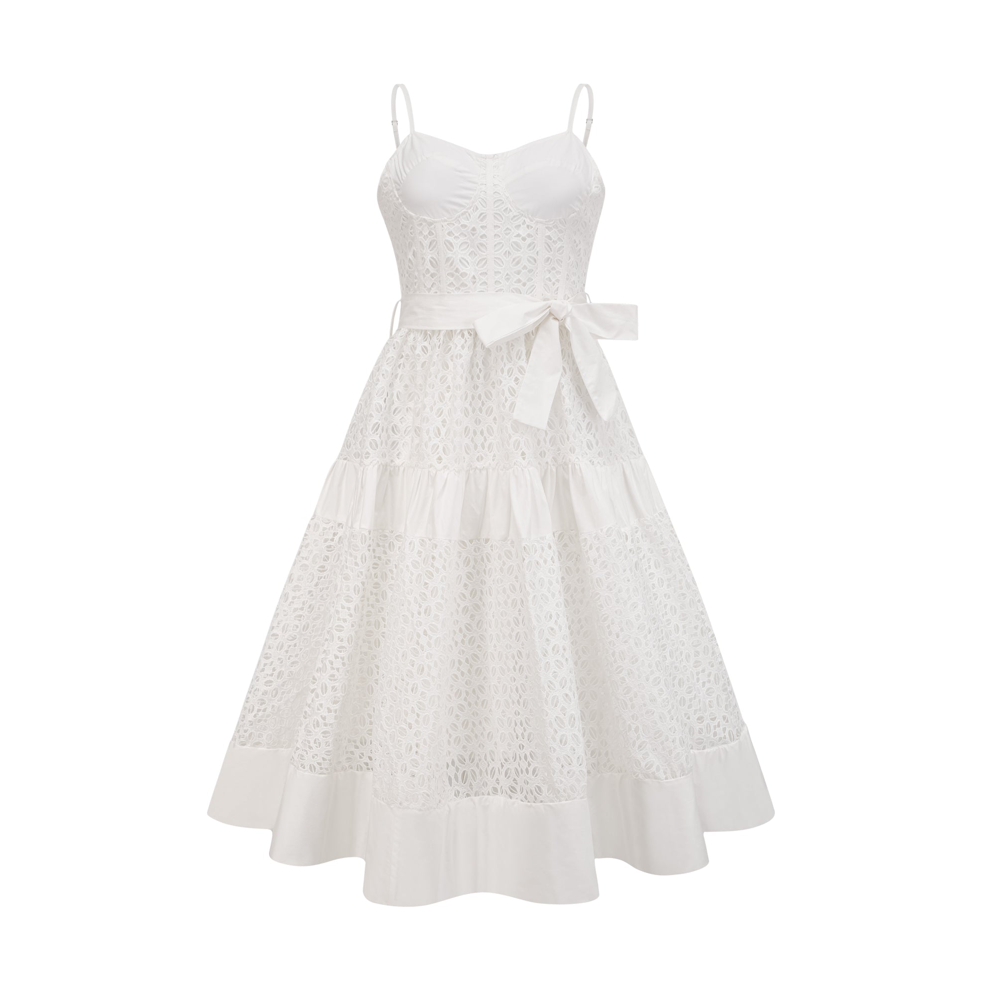 Catriona kuşak midi elbise