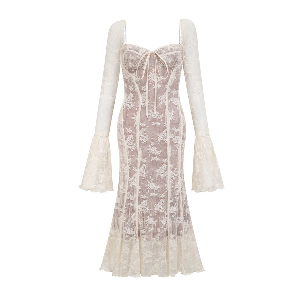 Marlene dantel maksi elbise