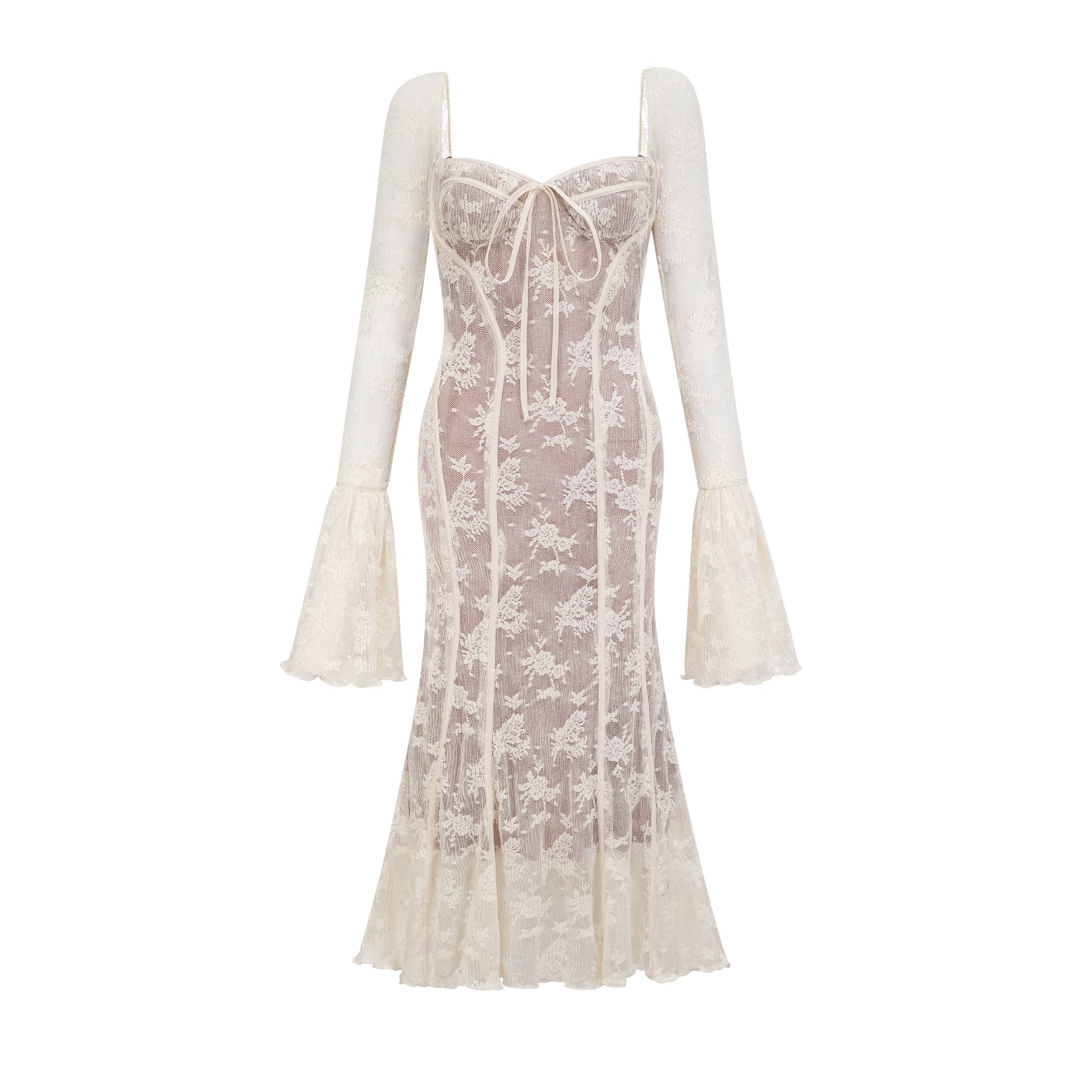 Marlene dantel maksi elbise