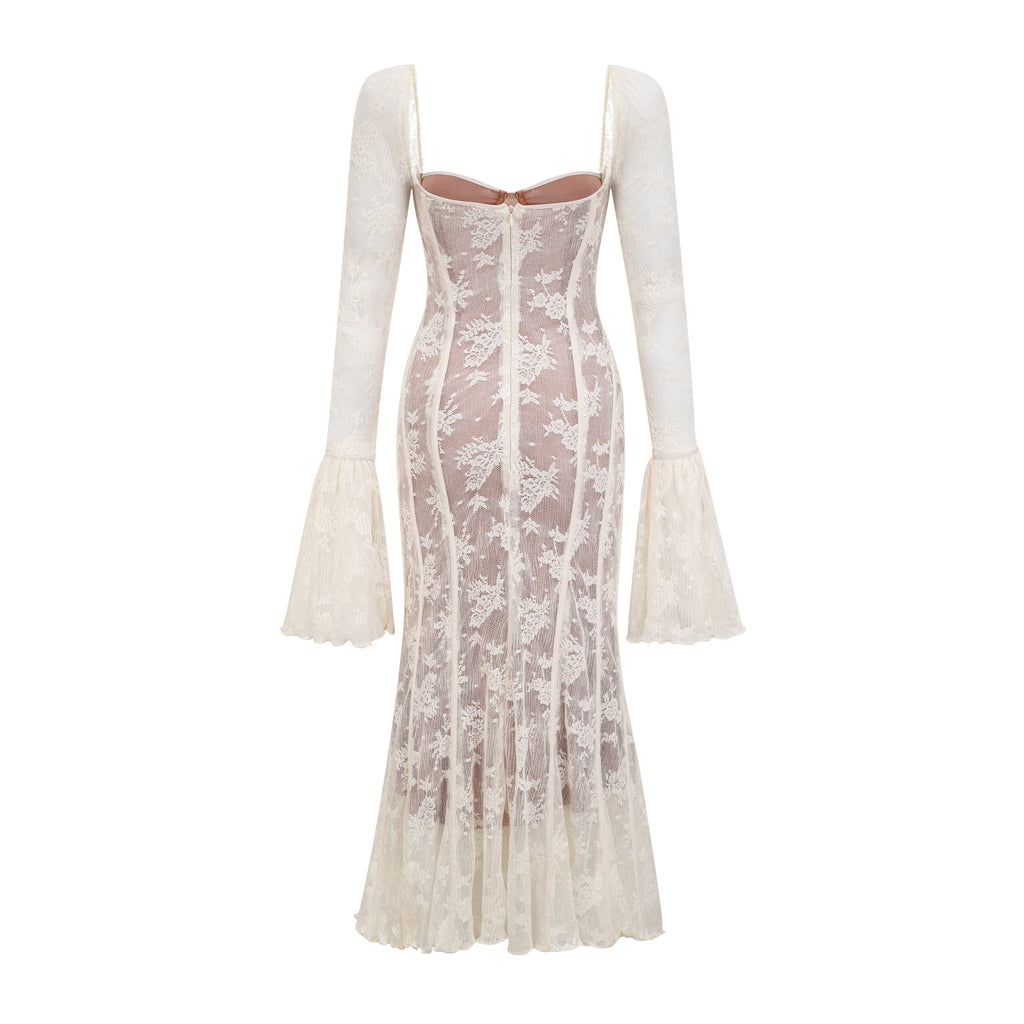 Marlene dantel maksi elbise