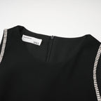 Lila kristal mini elbise