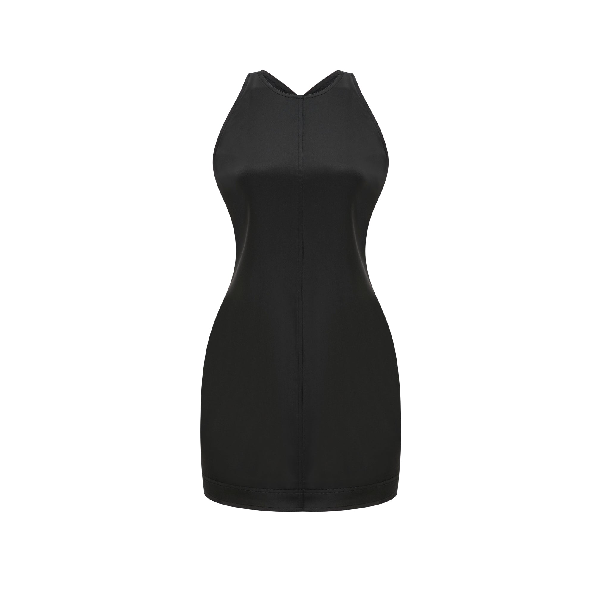 Sirena saten mini elbise