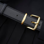 Suzette pileli mini elbise