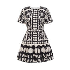 Émeline kuşak mini elbise