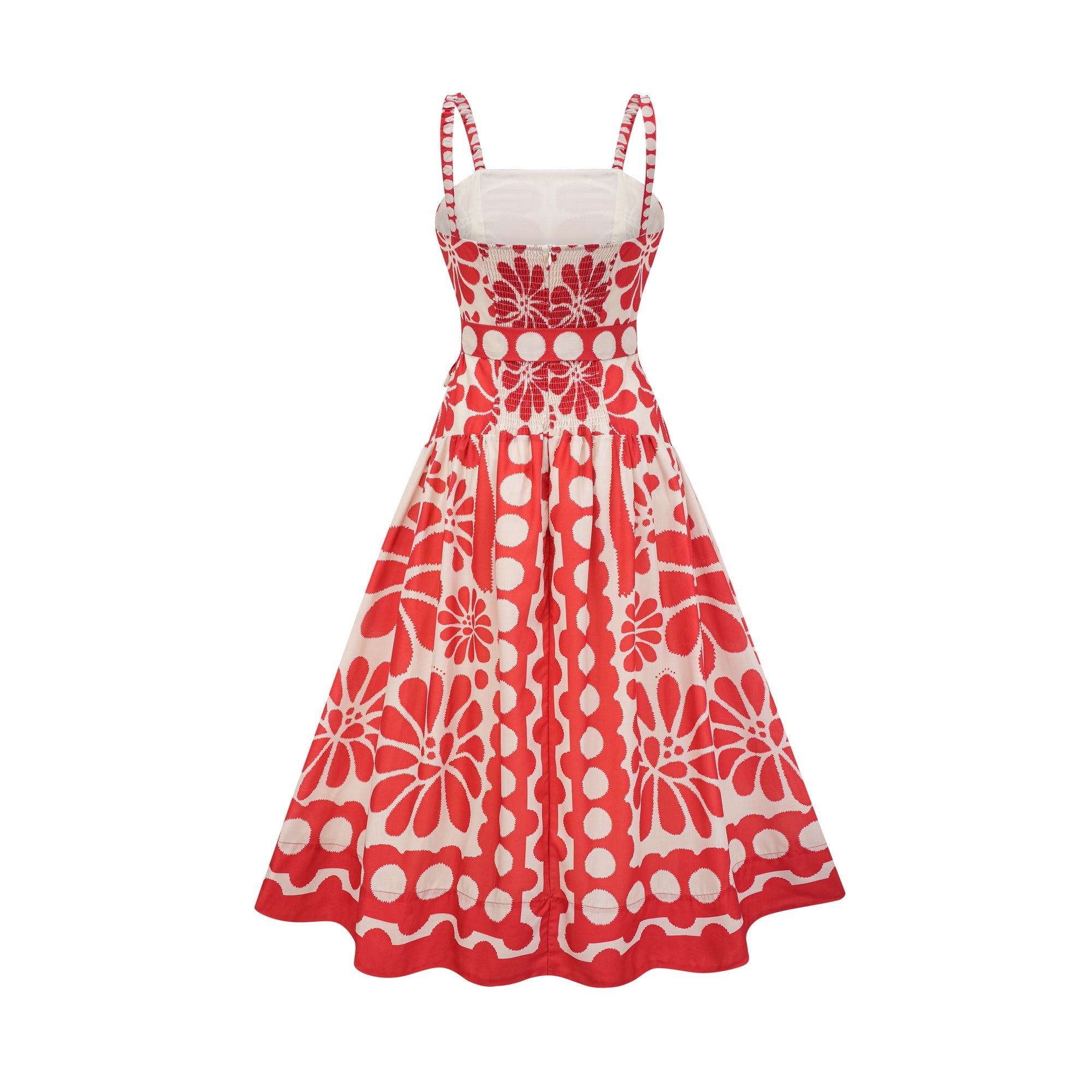 Sonia desenli midi elbise