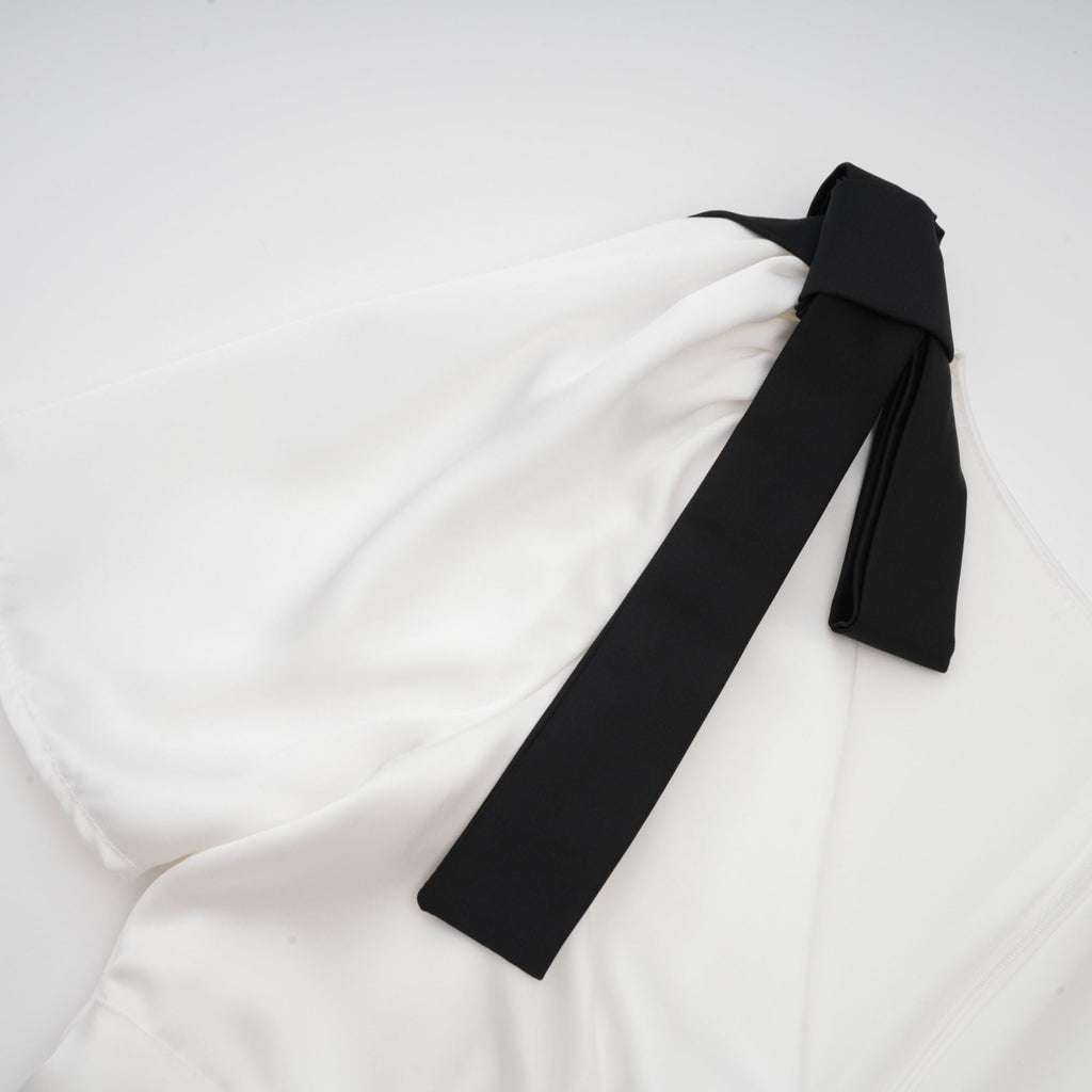 Cyrielle şerit maksi elbise