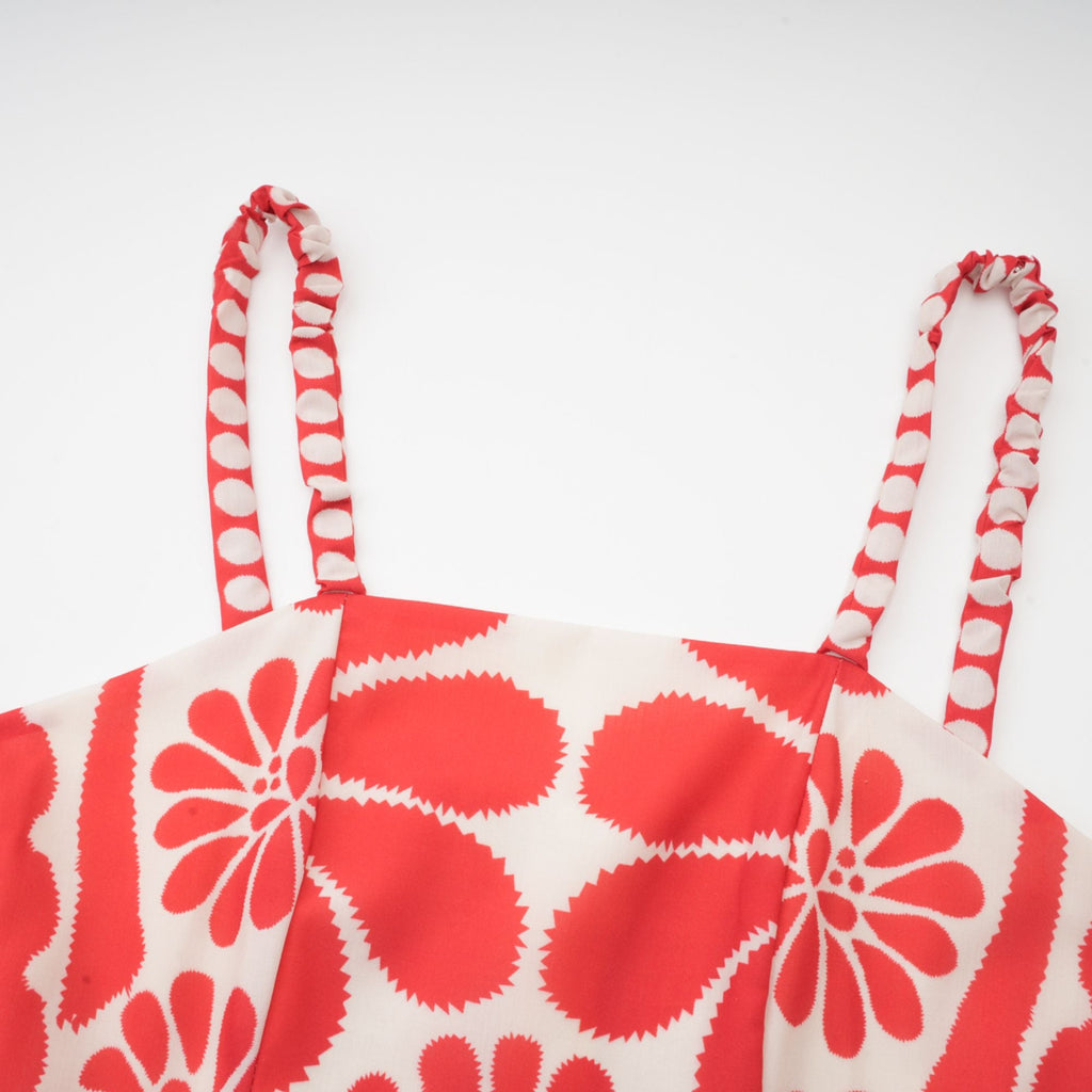 Sonia desenli midi elbise