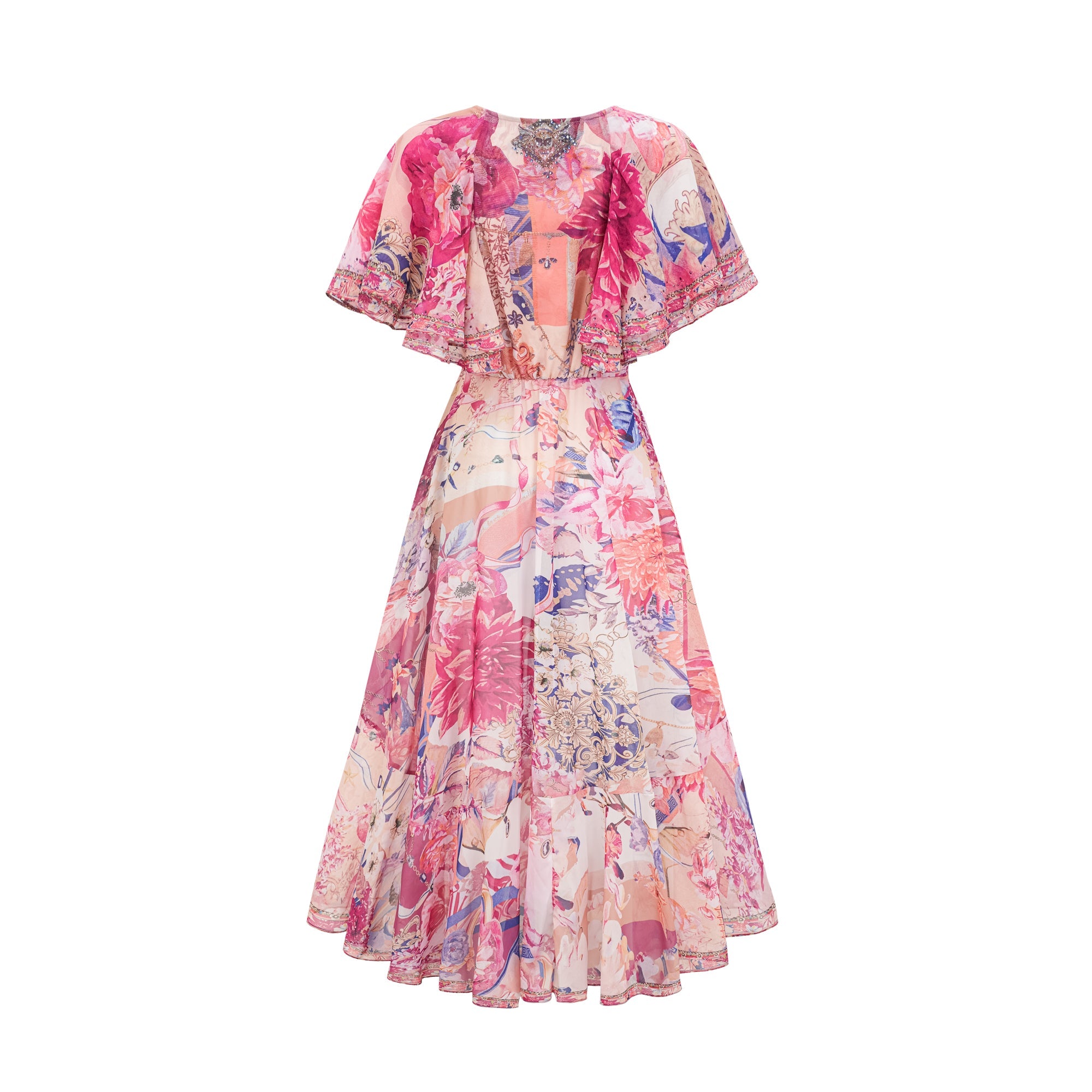 Caroline midi elbise