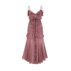 Geneviève pile maksi elbise