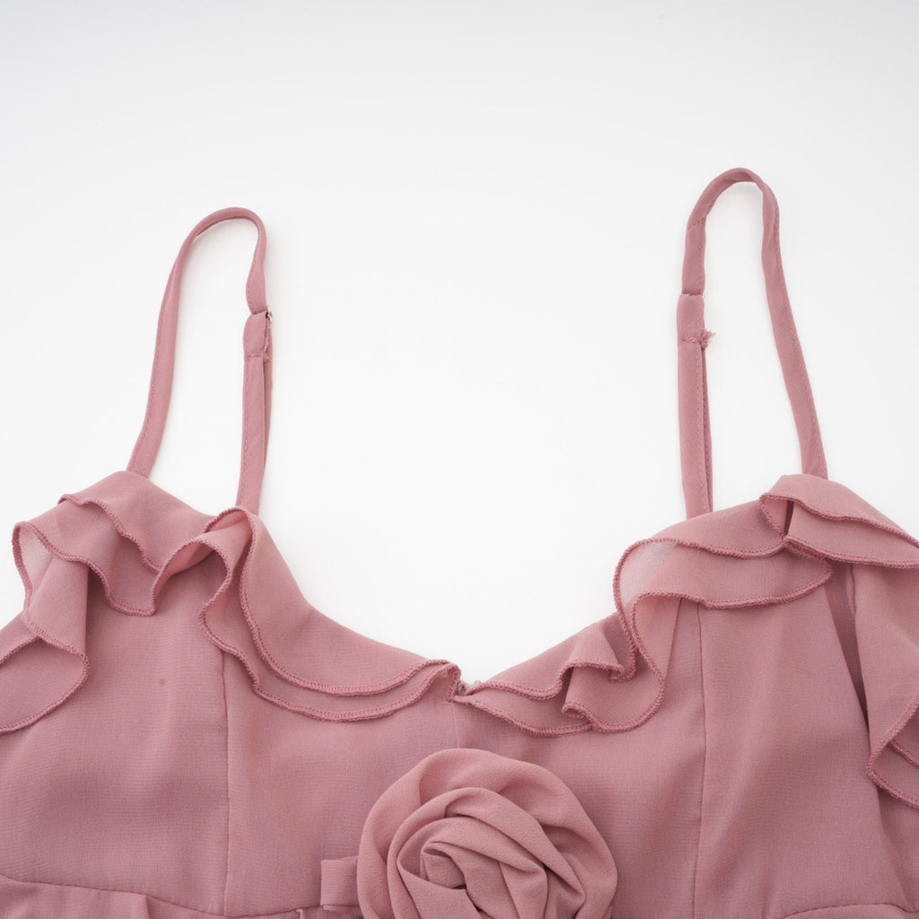 Geneviève pile maksi elbise