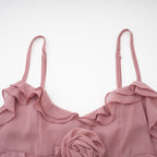 Geneviève pile maksi elbise