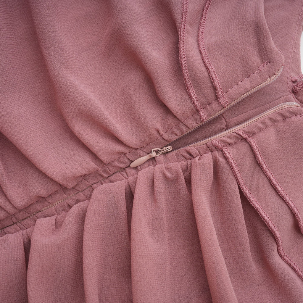 Geneviève pile maksi elbise