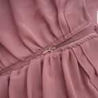 Geneviève pile maksi elbise