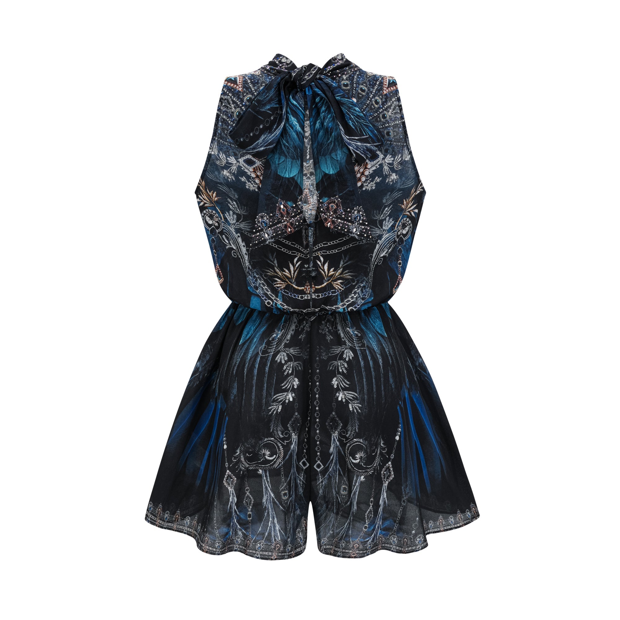 Margaux desenli mini elbise