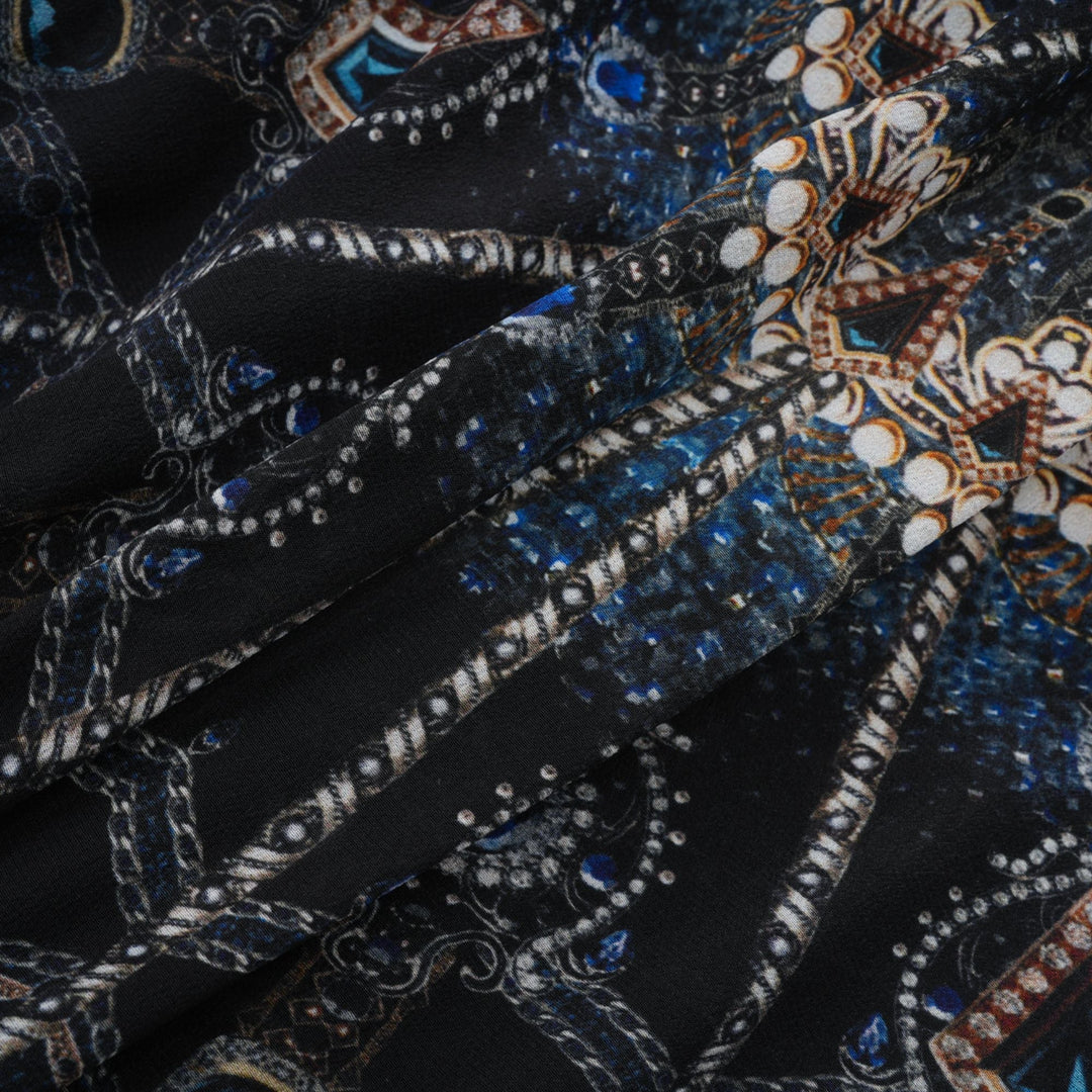 Margaux desenli mini elbise