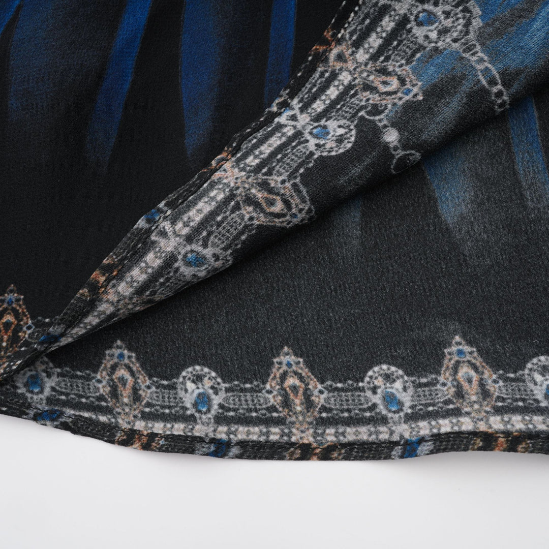 Margaux desenli mini elbise