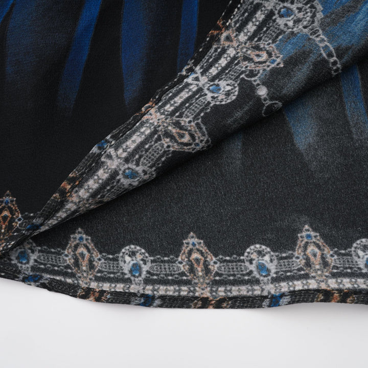 Margaux desenli mini elbise