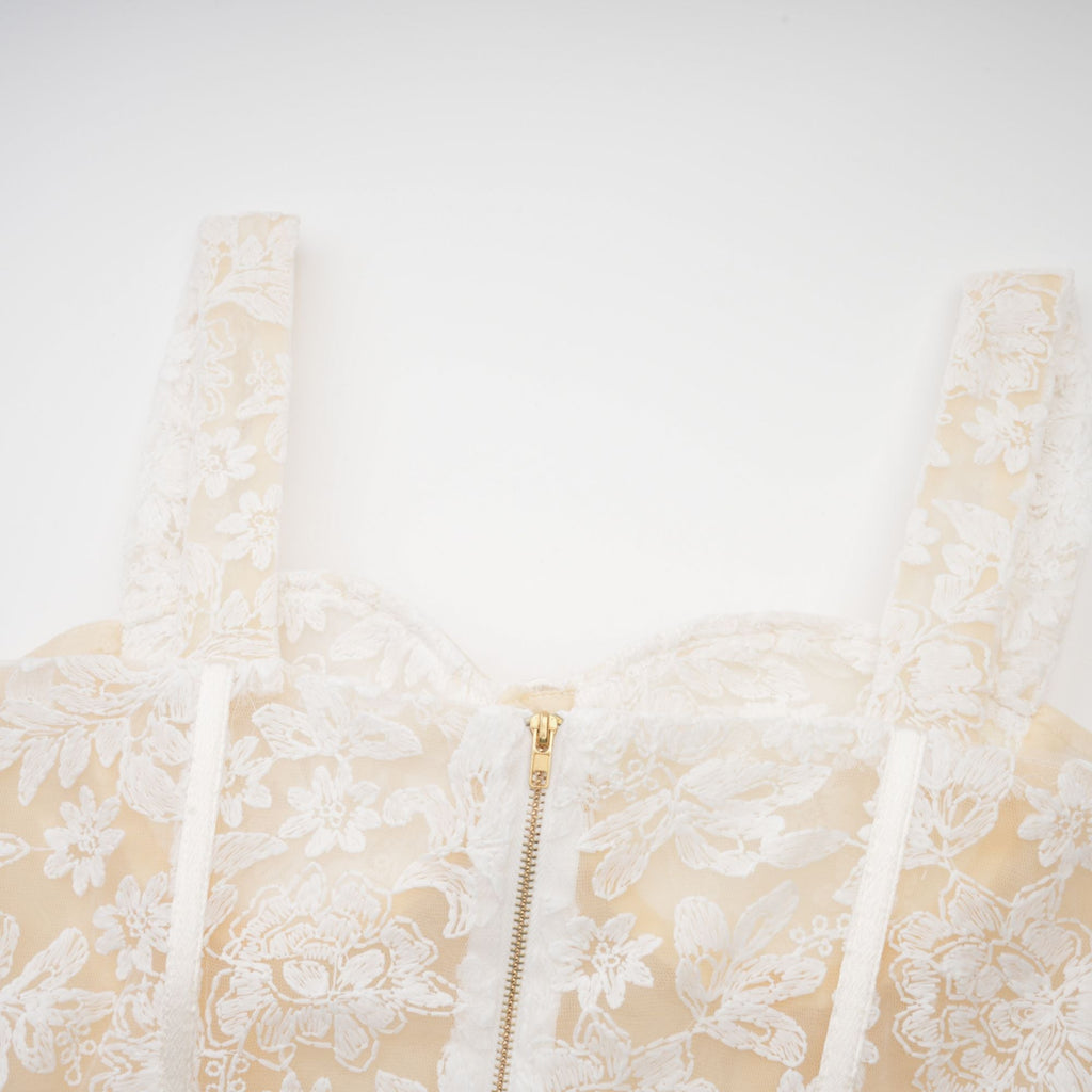 Gaia korse midi elbise