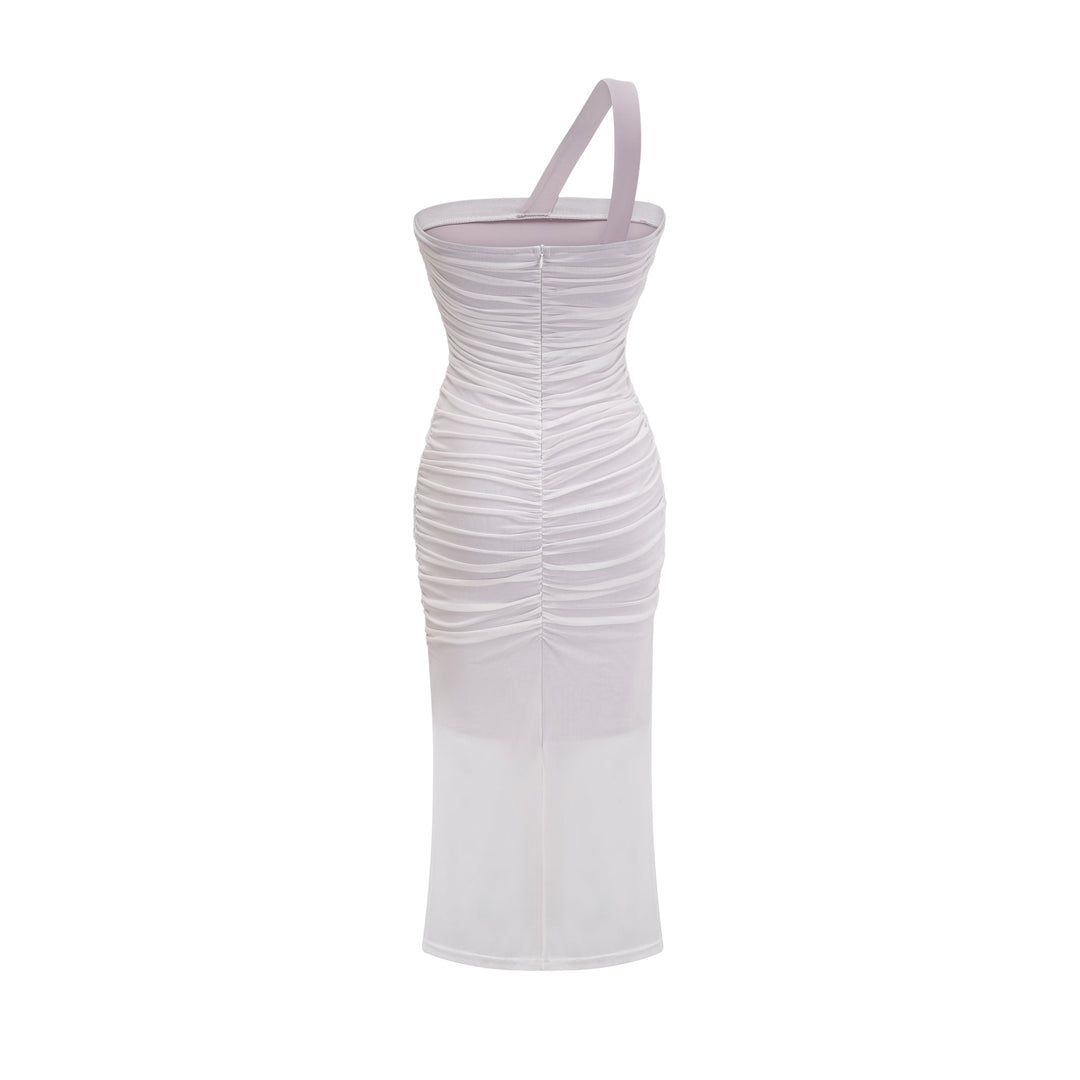 Nereida pile midi elbise