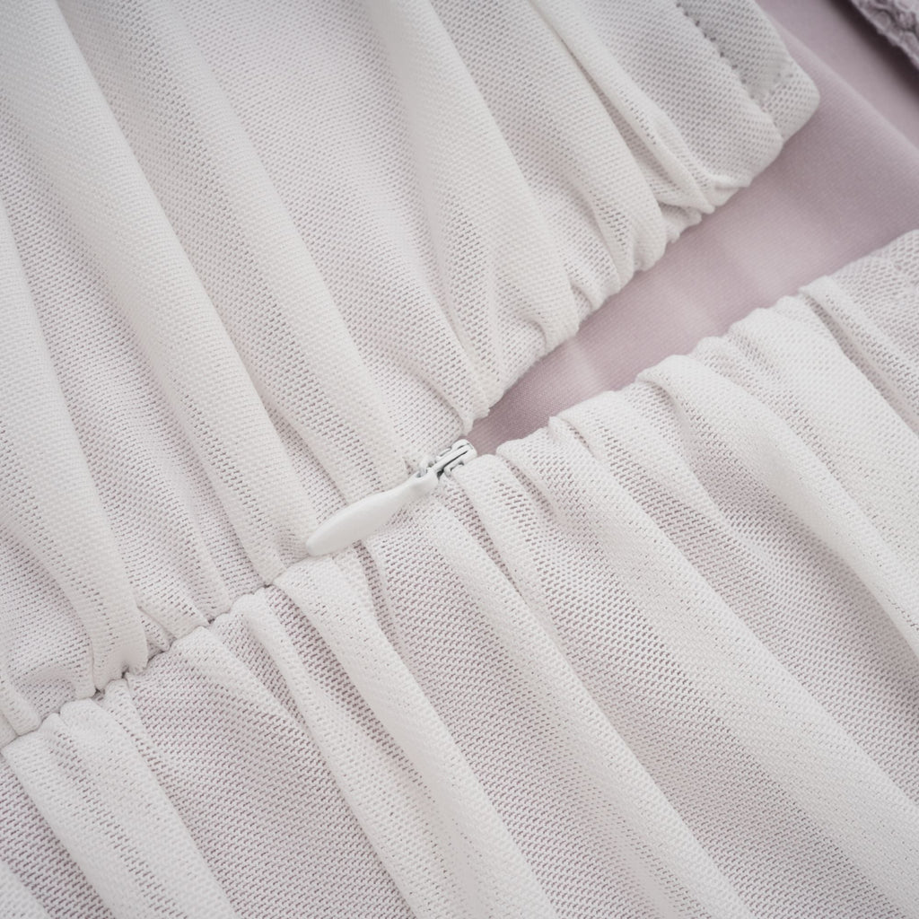 Nereida pile midi elbise