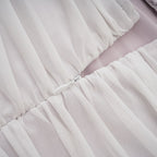 Nereida pile midi elbise