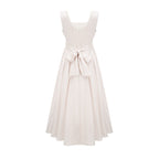 Océane pileli midi elbise