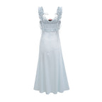 Jaina fırfır midi elbise