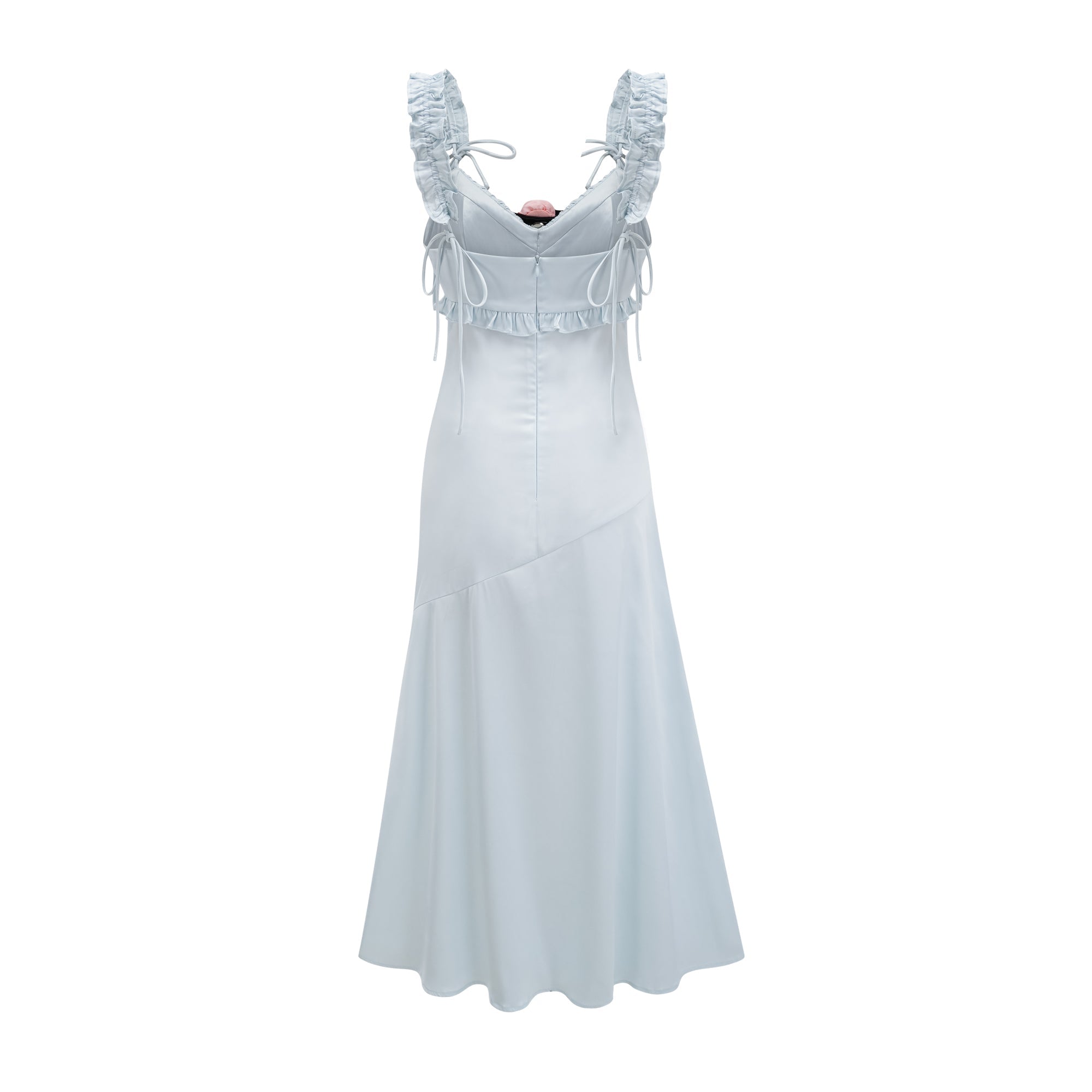 Jaina fırfır midi elbise