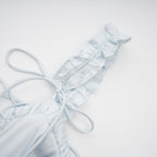 Jaina fırfır midi elbise