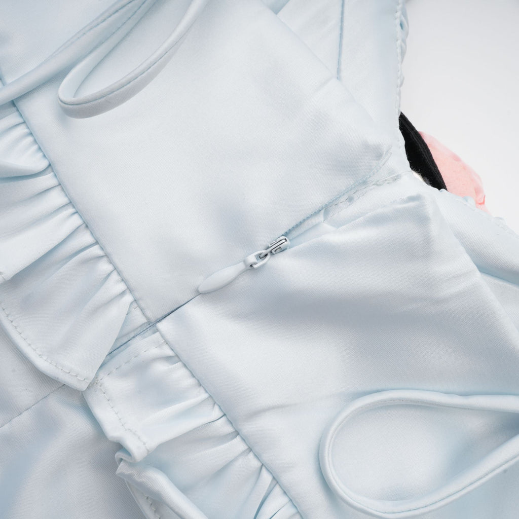 Jaina fırfır midi elbise