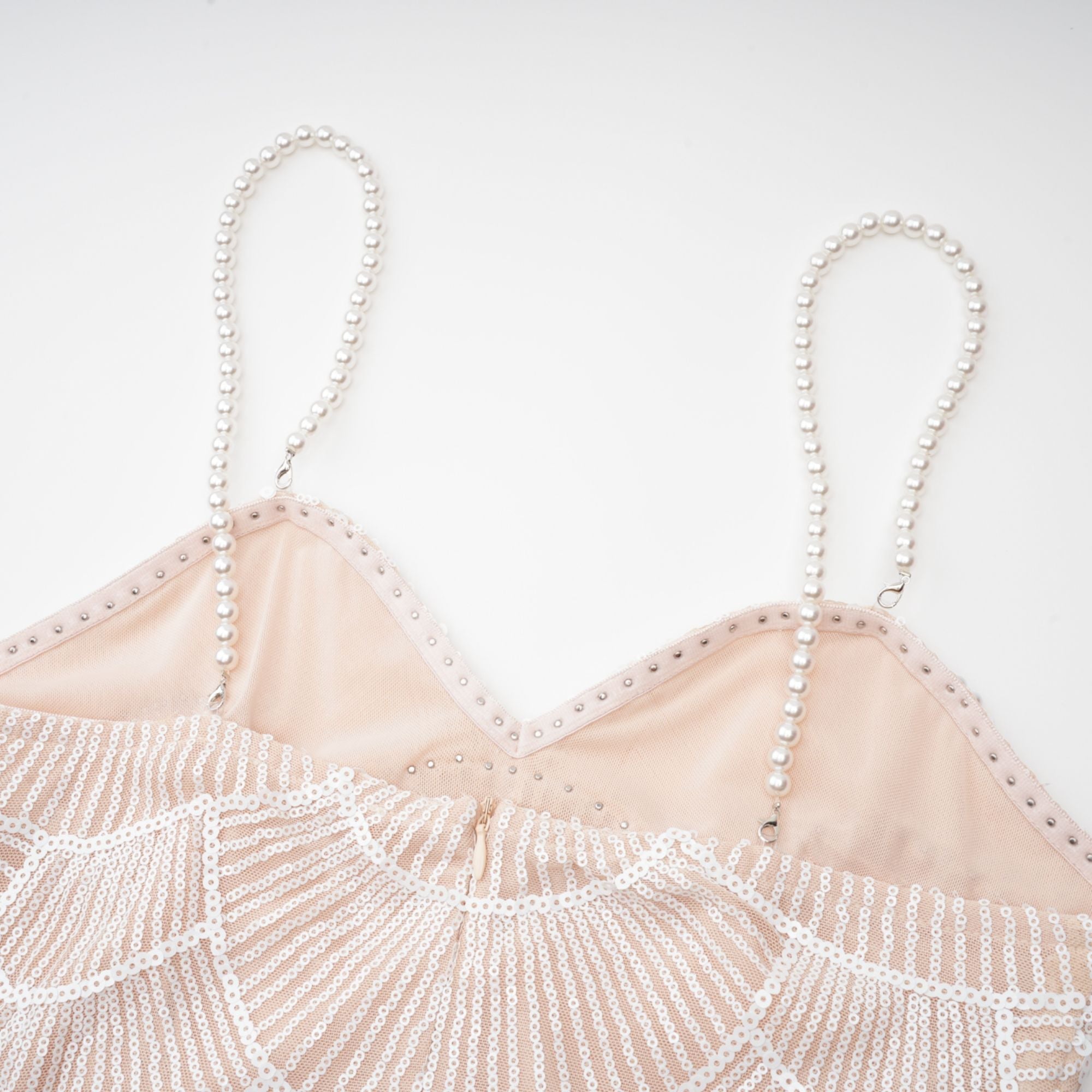 Shiema inci payetli midi elbise