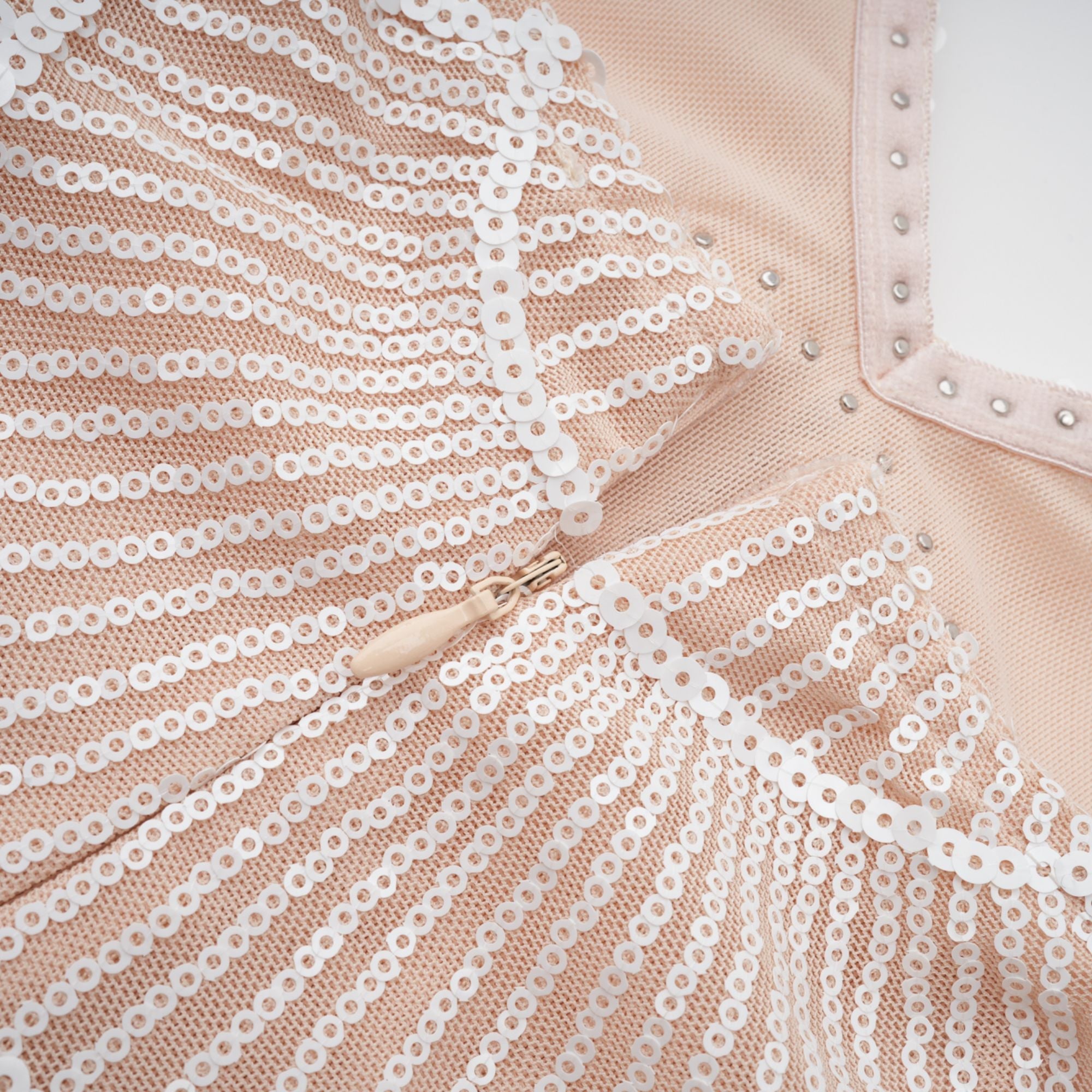 Shiema inci payetli midi elbise