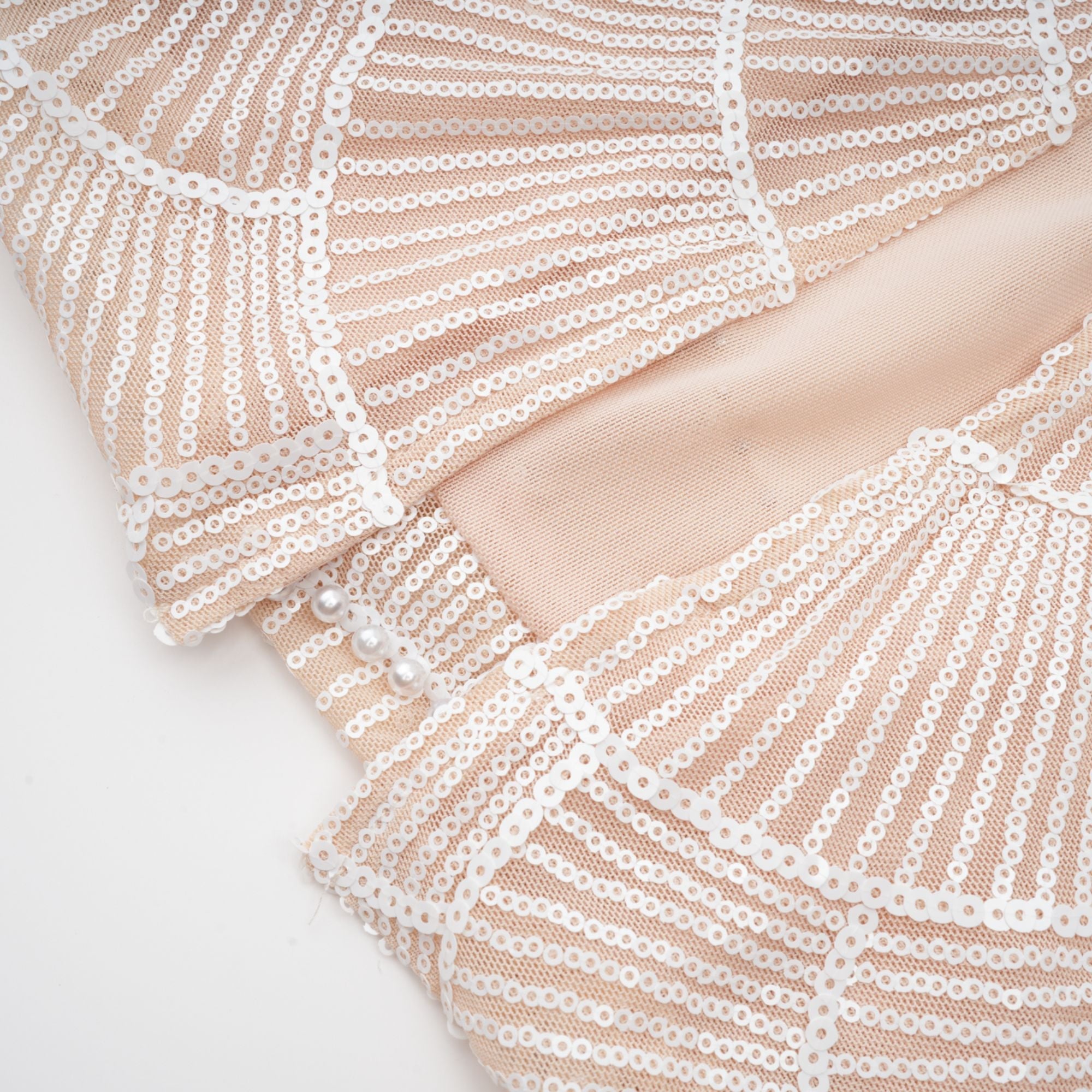 Shiema inci payetli midi elbise