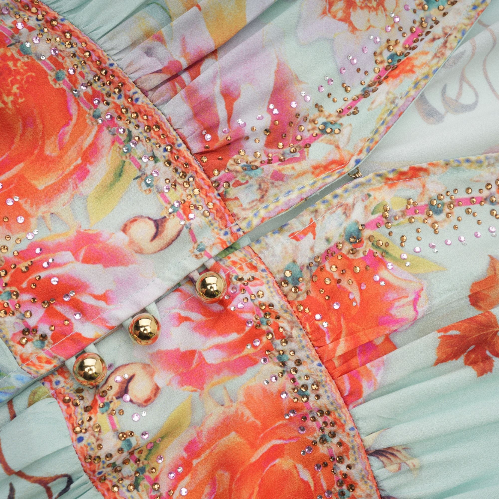 Jailina çiçek maksi elbise