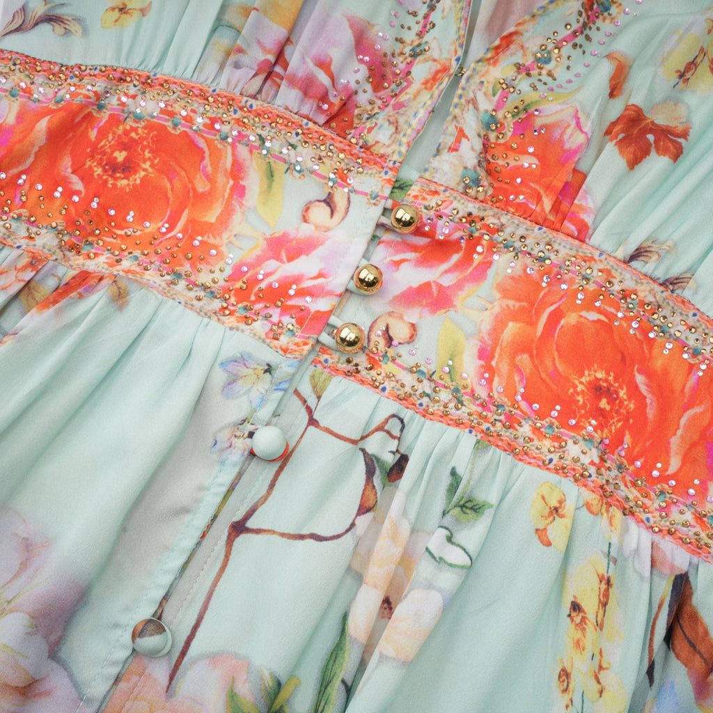 Jailina çiçek maksi elbise