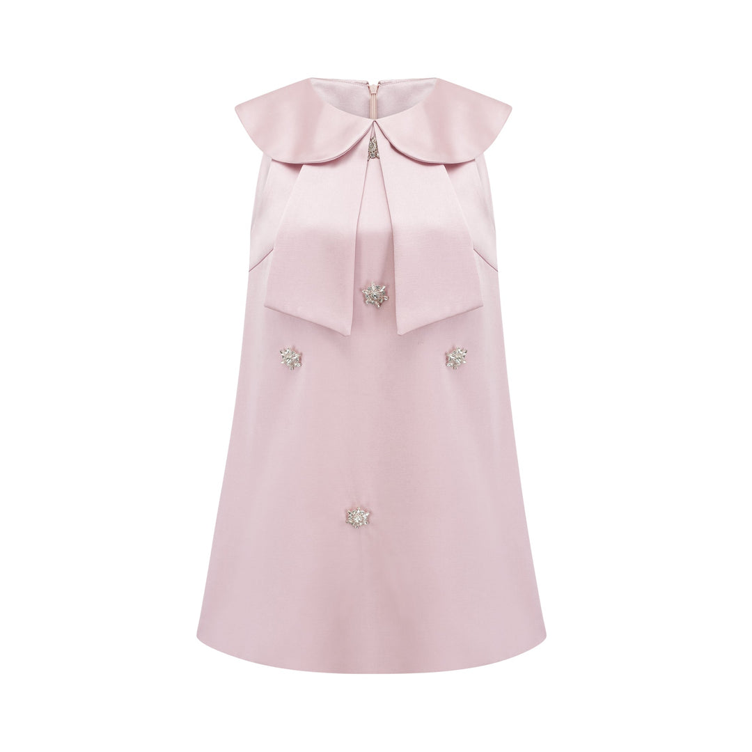 Catiana saten mini elbise